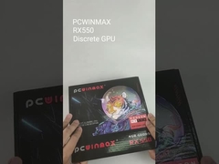 PCWINMAX Radeon RX 550 van de Computerpc van 4GB GDDR5 ITX van de het Gokken de Videografiek Kaart GPU met 128 bits