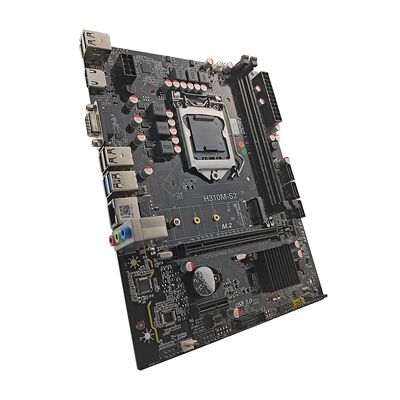 PCWINMAX H310 Chipset Micro ATX Motherboard LGA 1151 DDR4, with M.2 & SATA 6Gb/s Support 8th 9th Gen i3 i5 i7 CPU for Office PC