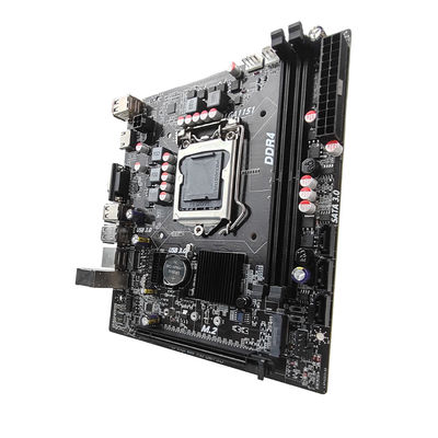 PCWINMAX H110 LGA1151 Micro ATX Desktop Moederbord, DDR4 Dual Channel Ondersteuning 6e 7e Generatie i3 i5 i7 CPU, voor Kantoor & Gaming PC, OEM Groothandel