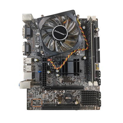 PCWINMAX Origineel G41 LGA775 Moederbord + 4GB DDR3 RAM + E5 CPU + Fan Moederbord Combo