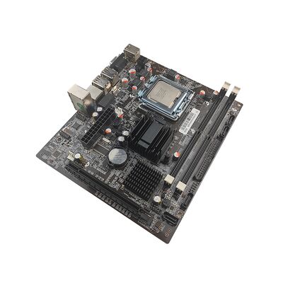 PCWINMAX G31 LGA775 DDR2 moederbord met CPU Combo Set, Micro ATX met Xeon Series, Max 4GB voor Office PC & Server Upgrade
