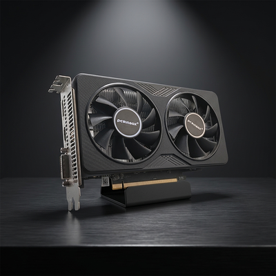 PCWINMAX RX 590 2048SP 8GB GDDR5 256Bit High-Performance Gaming Graphics Card met DP/HD/DVI Uitgang 6Pin Power voor enthousiaste Desktop Builds